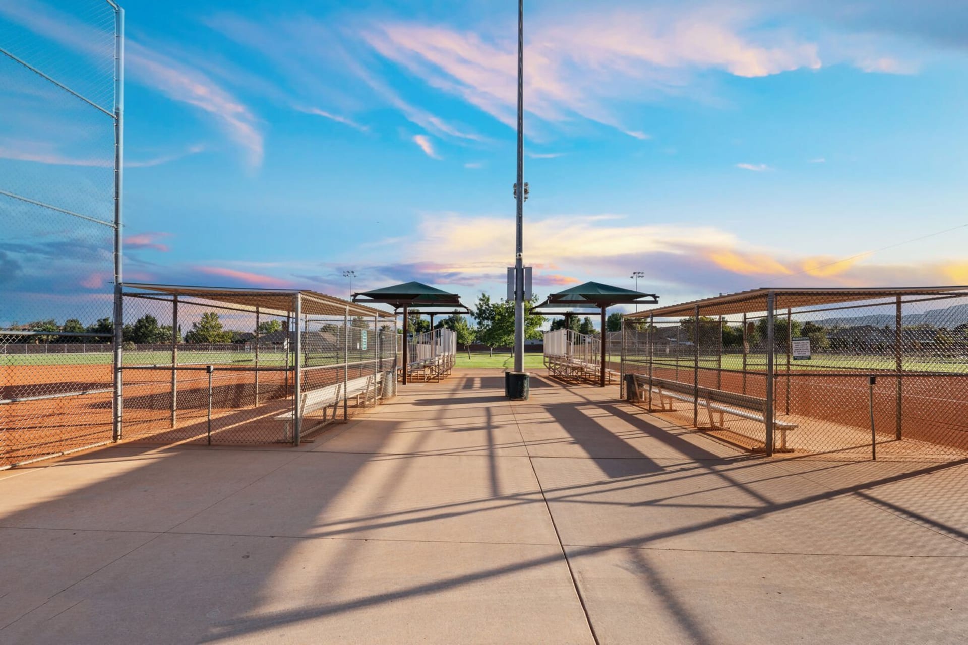 Resort courts and grounds at Paradise Village