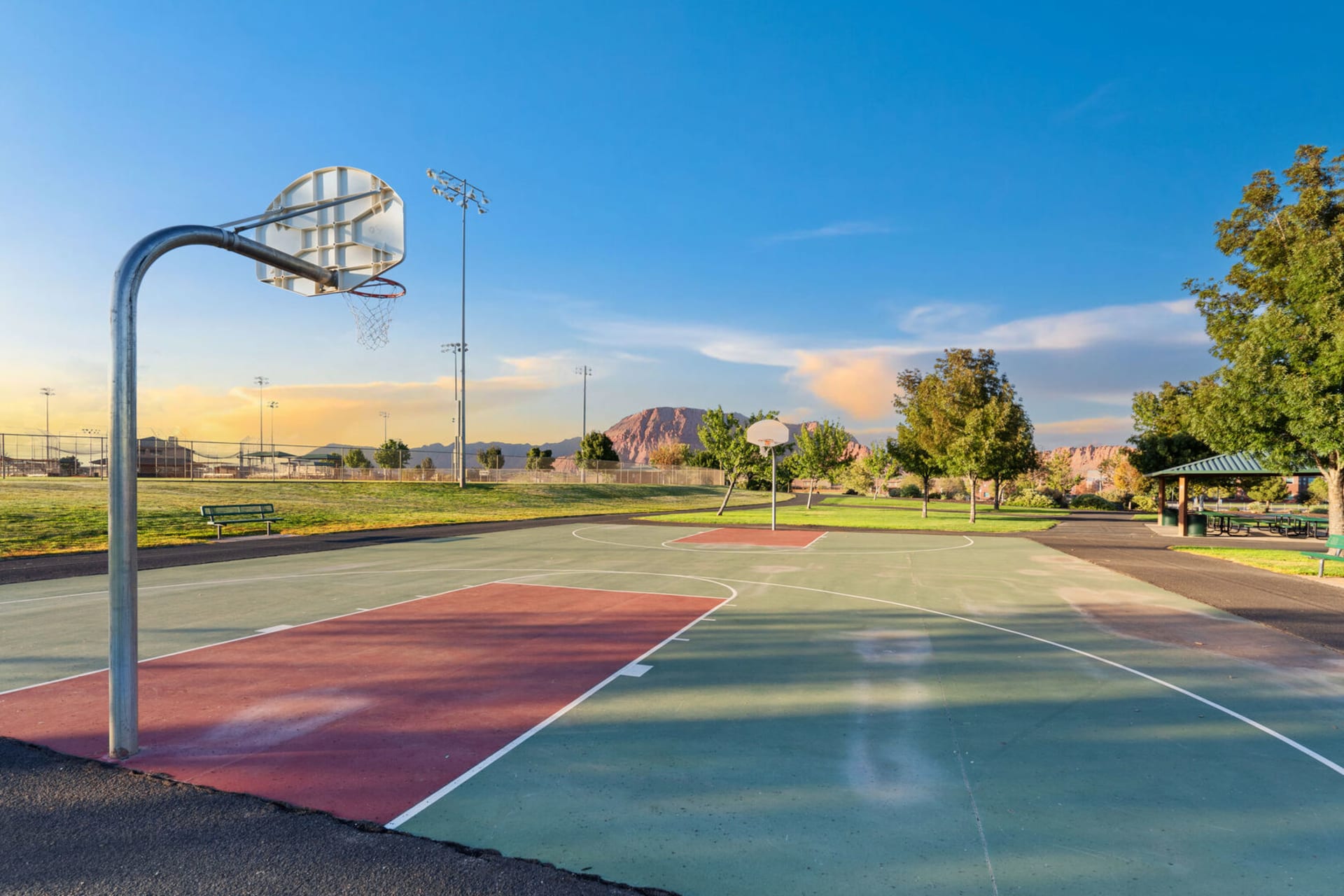 Basketball court at Paradise Village resort near Sunshine Suites